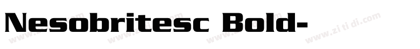 Nesobritesc Bold字体转换